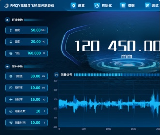 飛秒激光時域熱反射測量系統軟件UI界面設計